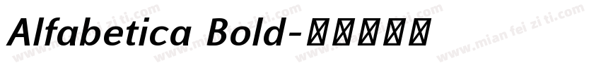 Alfabetica Bold字体转换